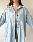 The Light Wash Painter Denim Button Up (L)