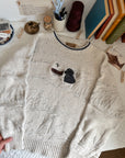 The Black Lab Textured Sweater (XL)