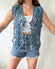 The Western Denim Vest (L)