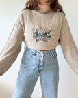 The Beige Wildlife Sweater (LT)