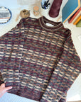 The Autumn Changing Leaves Textured Sweater (XL)