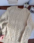 The Handmade Grandma Cable Knit Sweater (XL)