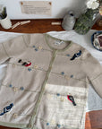 The Springy Bird Cardigan (XL)