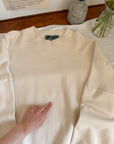 The Creamy Textured Crewneck (L)