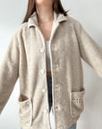 The Cream Sherpa Jacket (L)