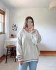 The Cozy Grey Golf Sweater (L)