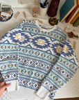 The Periwinkle Fair Isle Sweater (M)