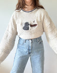 The Black Lab Textured Sweater (XL)
