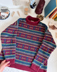 The Color Pop Flower Striped Sweater (M)