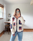 The Patriotic Granny Cardigan (L)