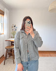 The Black & White Gingham Jacket (M)