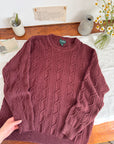The Tart Cherry Speckled Sweater (L)