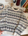 The Eddie Nordic Pattern Sweater (L)