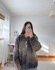 The Fireplace Speckled Cardigan (L)