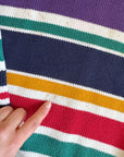 The Horizontal Striped Grandpa Sweater (XL)