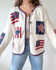 The Patriotic Granny Cardigan (L)