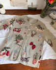 The Strawberry Garden Cardigan (S)