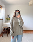 The Sage Textured Grandpa Sweater (XL)