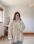 The Oatmeal Textured Sweater (XL)