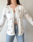 The Ladybug Flower Cardigan (M)