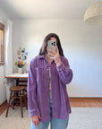 The Grape Soda Corduroy Button Up (M)