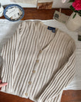 The Oatmeal Knit Cardigan (L)