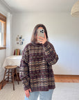 The Autumn Changing Leaves Textured Sweater (XL)
