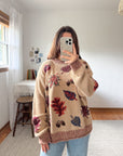 The Autumnal Leaf Rolled Neck Sweater (L)