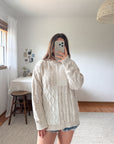 The Multi Texture Creamy Sweater (L)