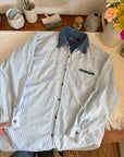 The Blue Gingham Button Up (L)