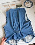 The Western Denim Vest (L)