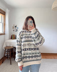 The Eddie Nordic Pattern Sweater (L)
