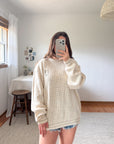 The Creamy Golf Sweater (XL)