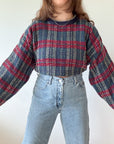 The Red Blend Plaid Sweater (XL)