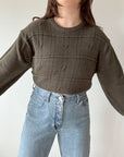 The Olive Texture Sweater (XL)