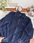The Midnight Corduroy Zip Up (L)
