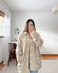 The Cream Sherpa Jacket (L)