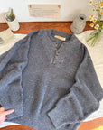 The Slate Speckled Henley (L)