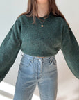The Emerald Speckled Sweater (XL)