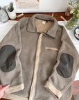 The Fleece Elbow Patch Zip Up (XL)