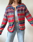 The Color Splash Nordic Cardigan (L)