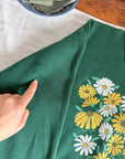 The Abstract Daisy Collared Crewneck (L)