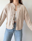 The Vanilla Cable Cardigan (M)