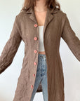 The Coffee Roast Long Cardigan / Dress (S)