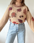 The Autumnal Leaf Rolled Neck Sweater (L)