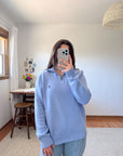 The Periwinkle Polo Quarter Zip (L)