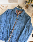 The Denim Floral Quilted Reversible Jacket (L)