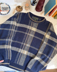 The Navy Blend Plaid Sweater (XL)