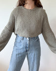 The Sage Textured Grandpa Sweater (XL)