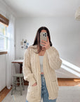 The Braided Cream Cardigan (M)
